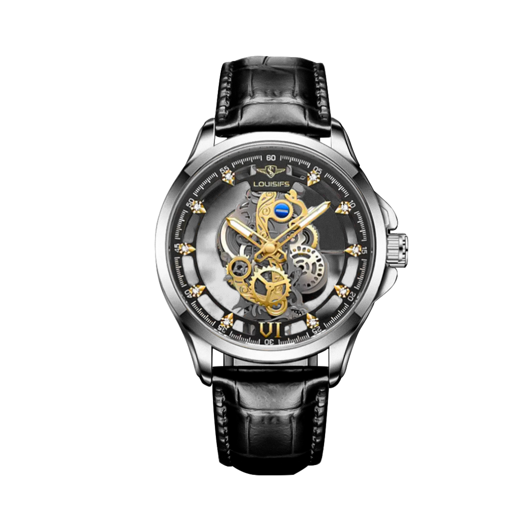 Orion | Doppelseitige Hohl-Design Freizeit-Business-Uhr | 40,5 mm