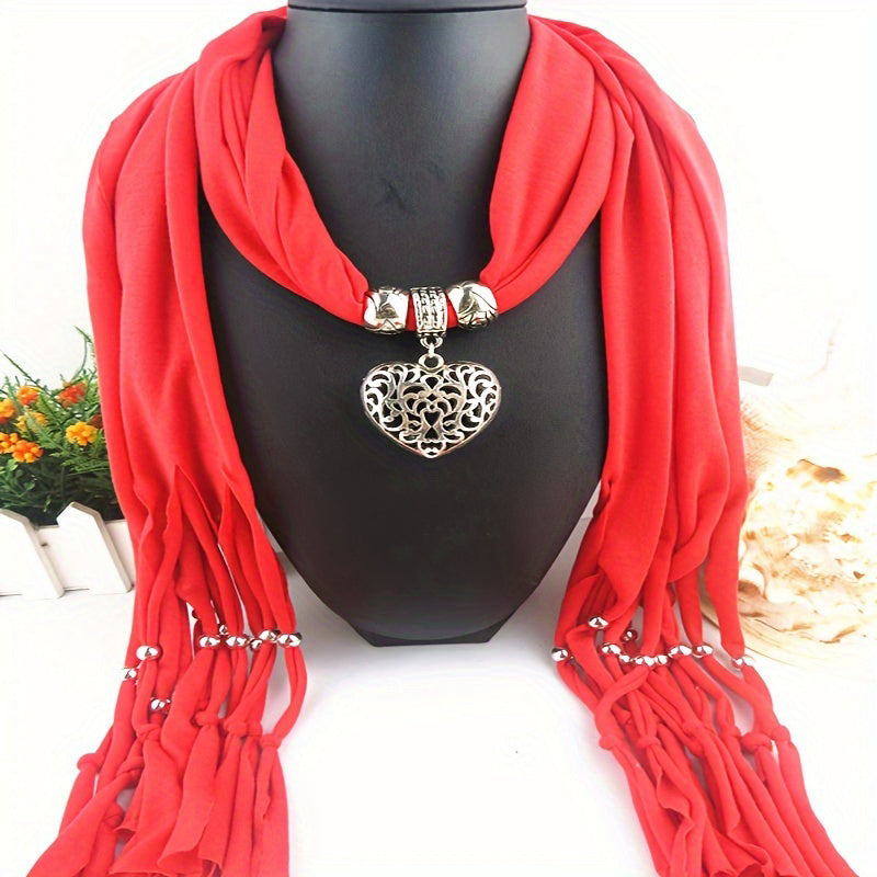 Herz Anhänger Vintage Schal