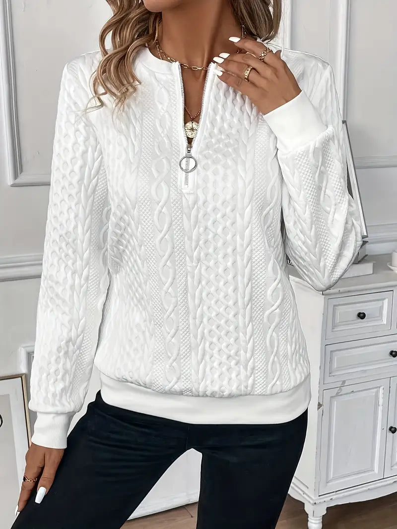 Herald - Eleganter Pullover mit Reißverschluss