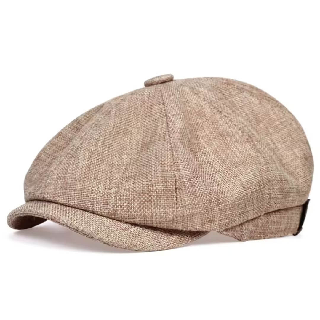 Texturierte Baumwoll-Newsboy-Cap | PHOENIX