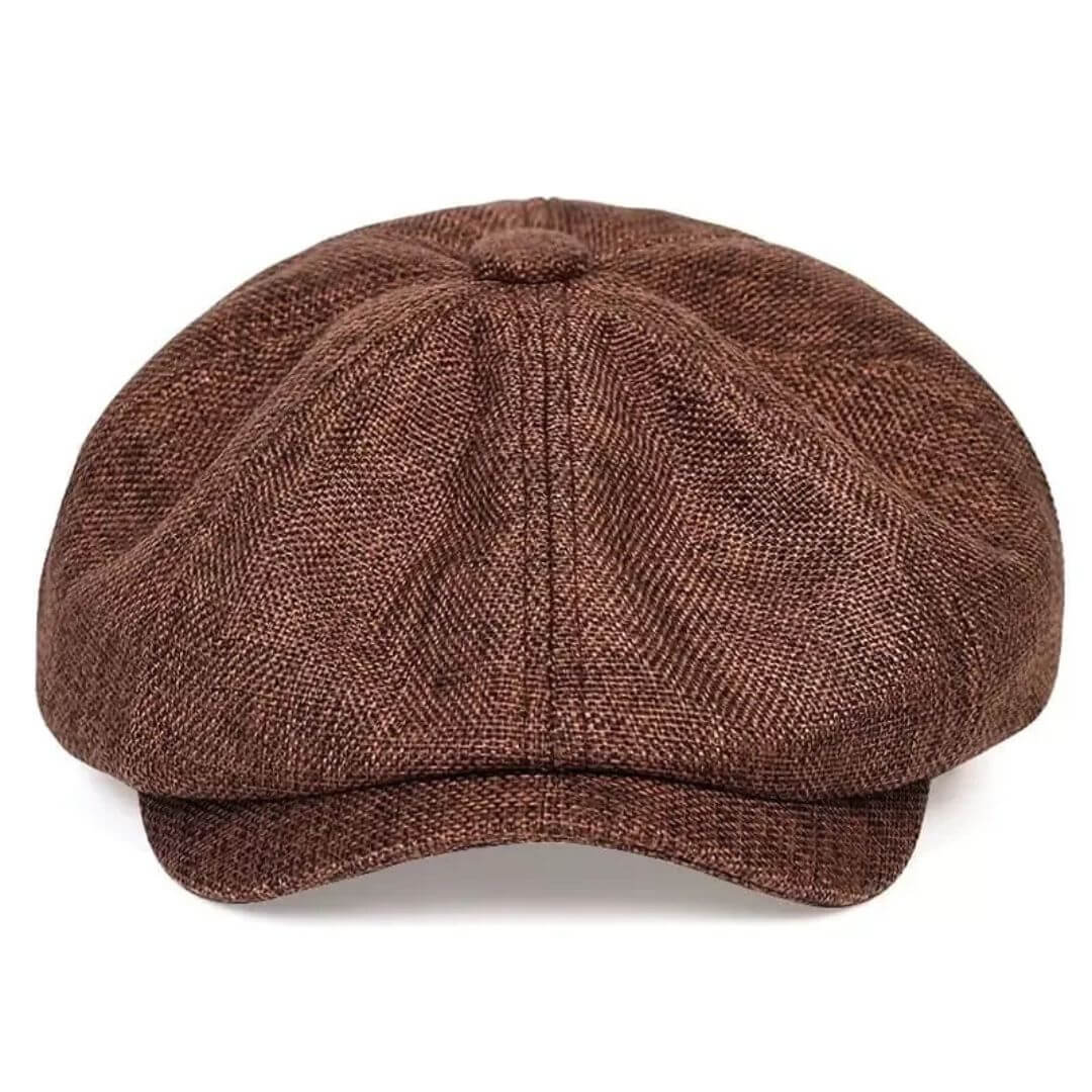 Texturierte Baumwoll-Newsboy-Cap | PHOENIX