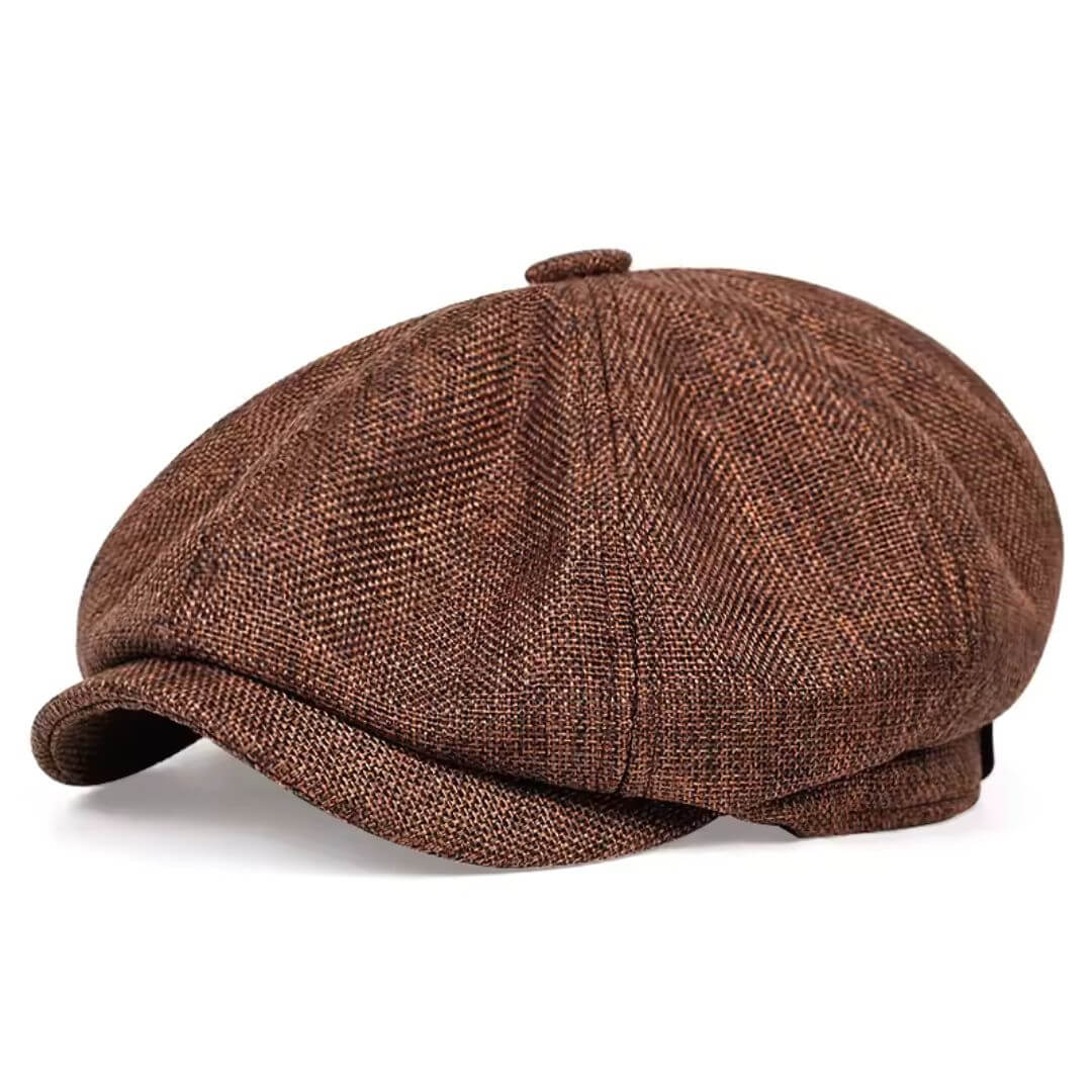 Texturierte Baumwoll-Newsboy-Cap | PHOENIX