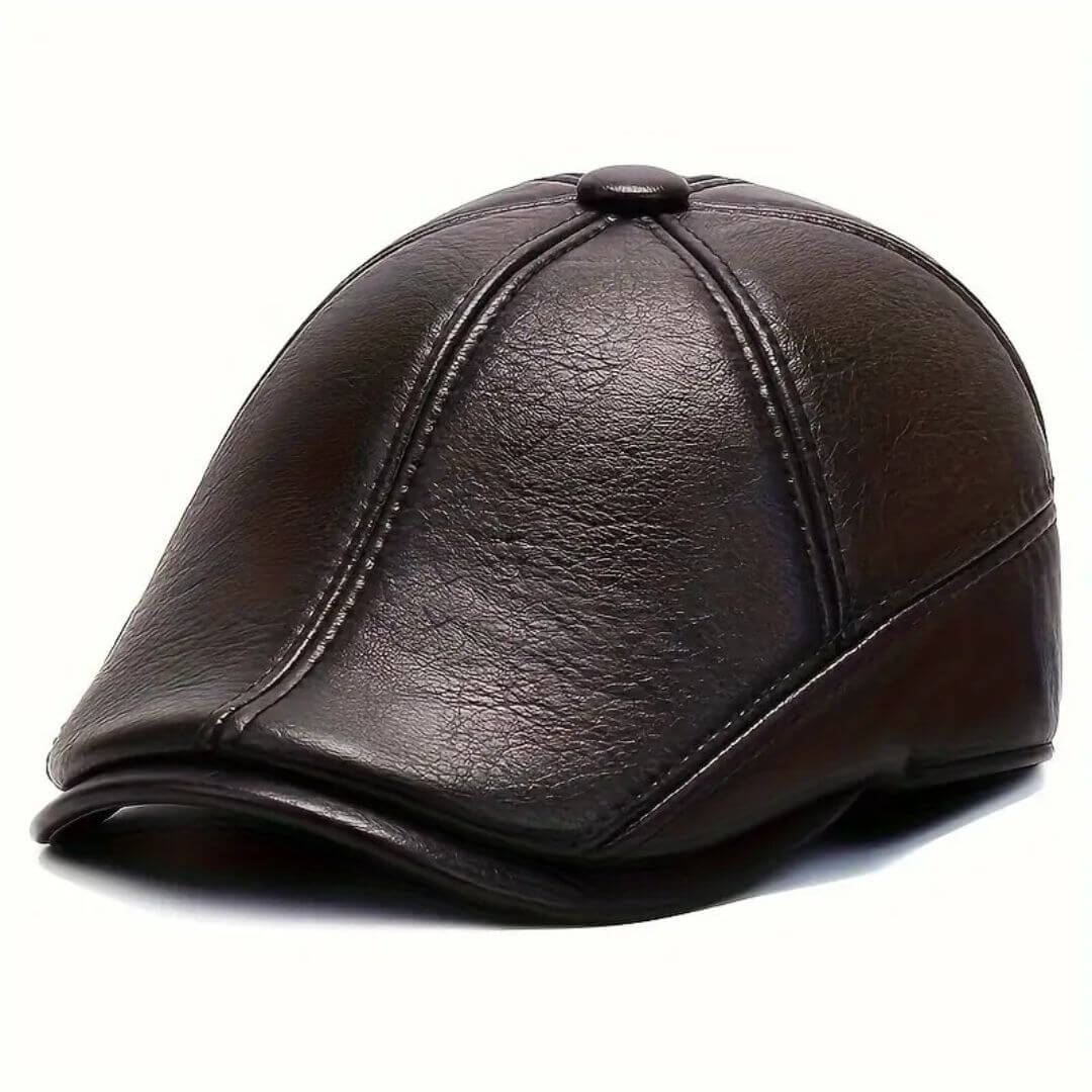 Leder Flat Cap | KALMAR