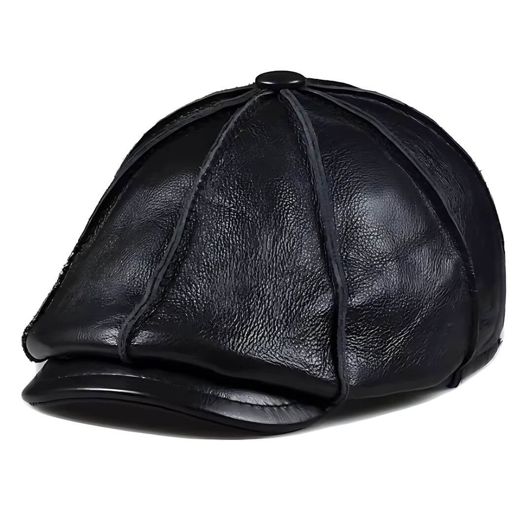 Echte Leder Newsboy Cap | CHEYENNE