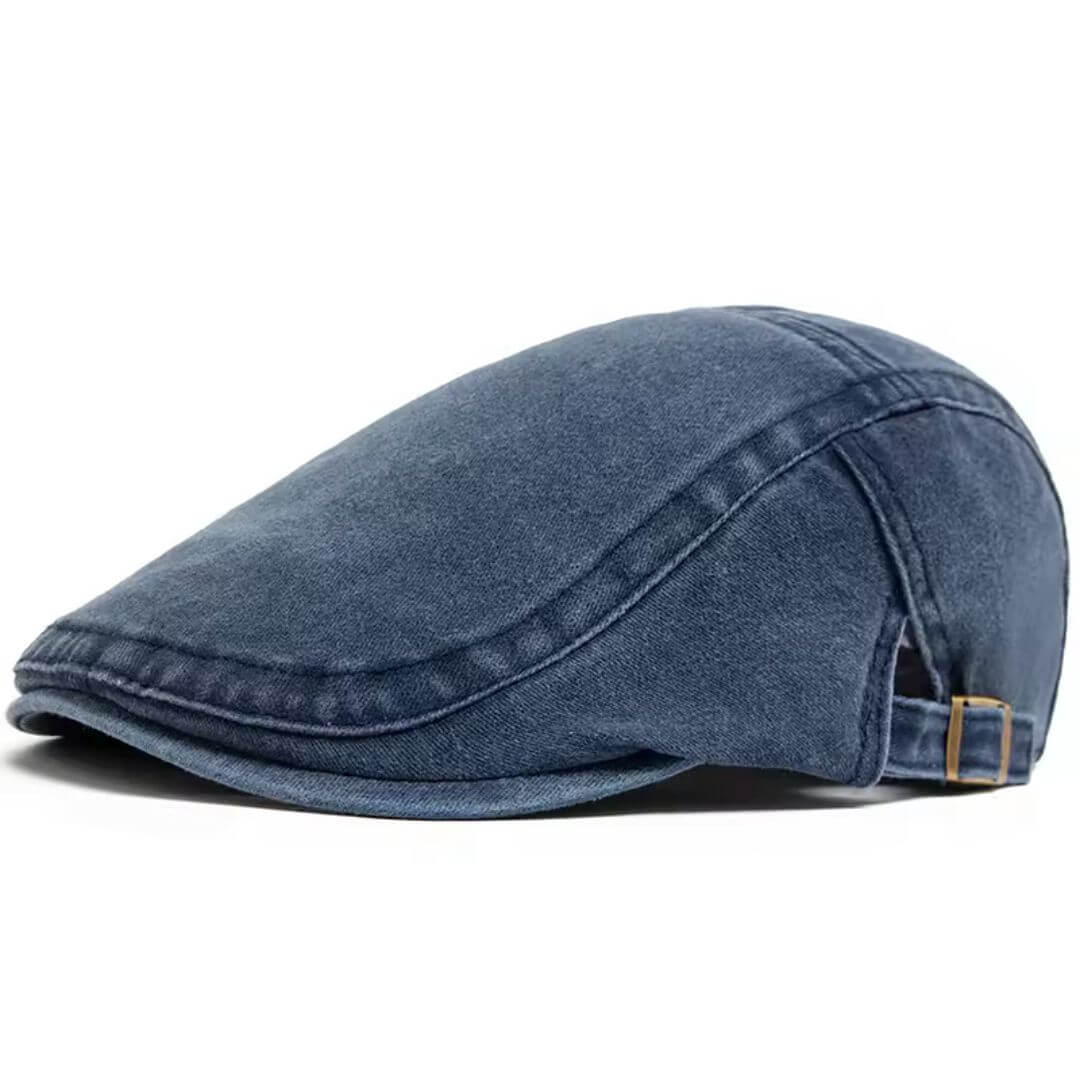 Gewaschene Denim Flat Cap | DALLAS