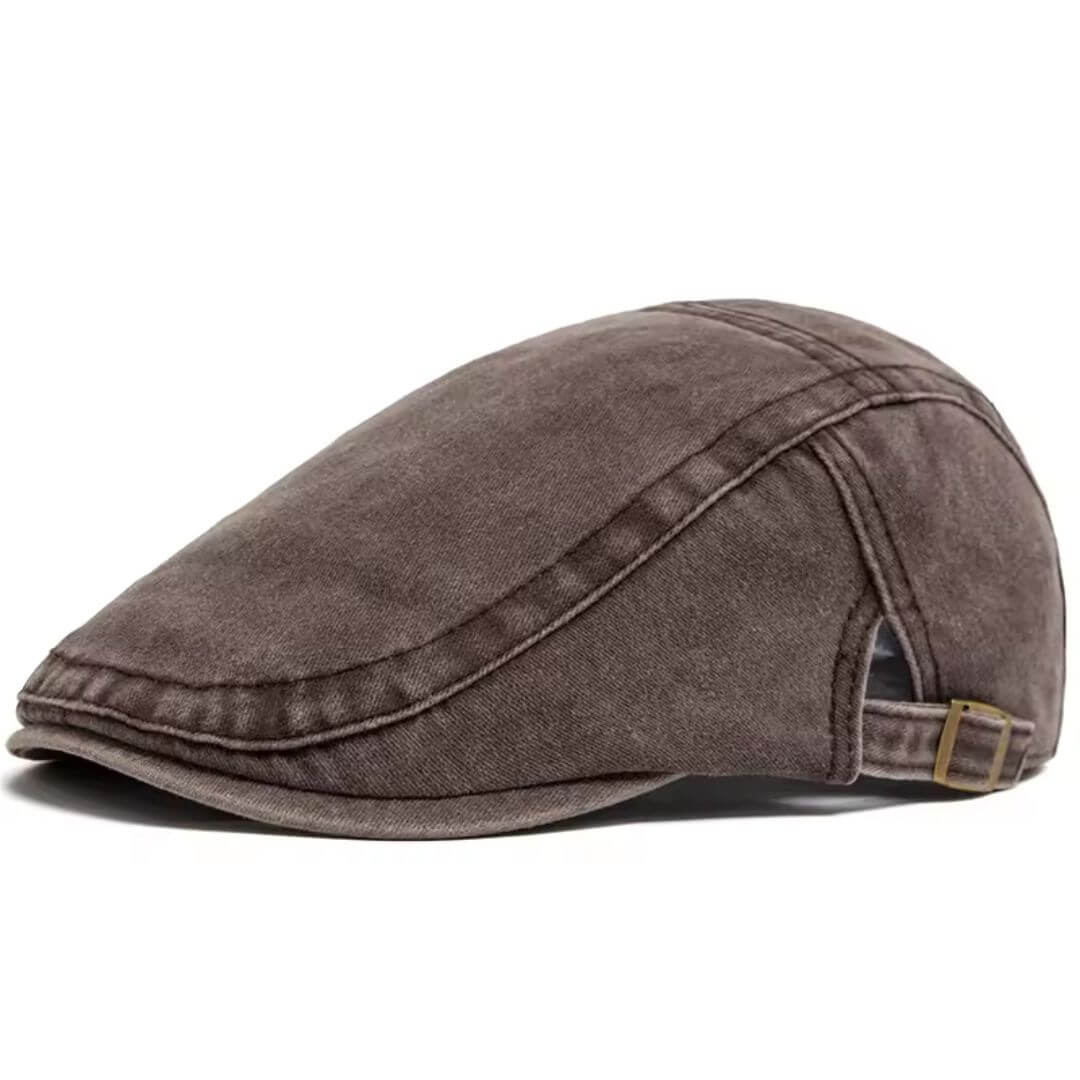 Gewaschene Denim Flat Cap | DALLAS