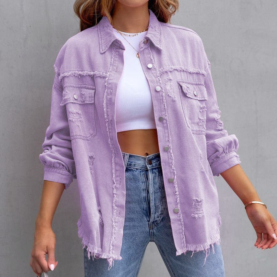 Celeste Distressed Denimjacke