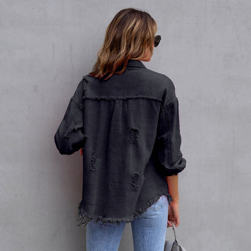 Celeste Distressed Denimjacke