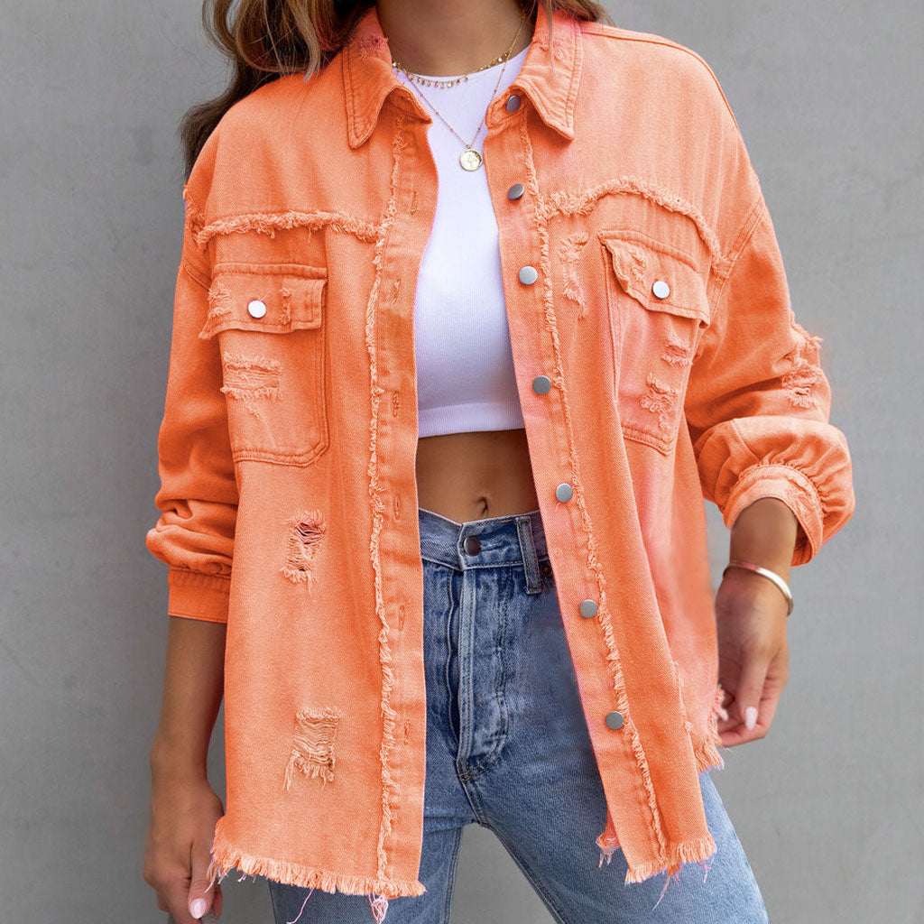 Celeste Distressed Denimjacke