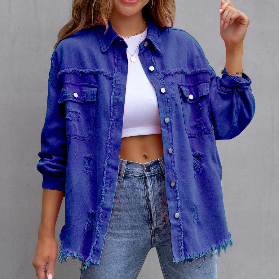 Celeste Distressed Denimjacke