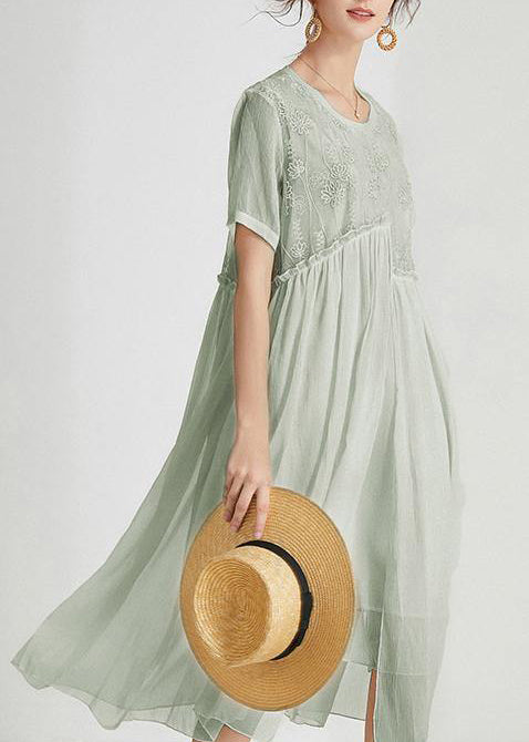 Boho Beiger Druck Chiffon asymmetrisches Design Sommer Maxi Kleider