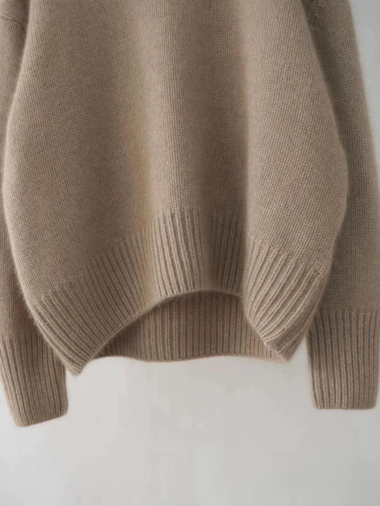 NELE LUXE STEHKRAGEN-STRICKPULLOVER