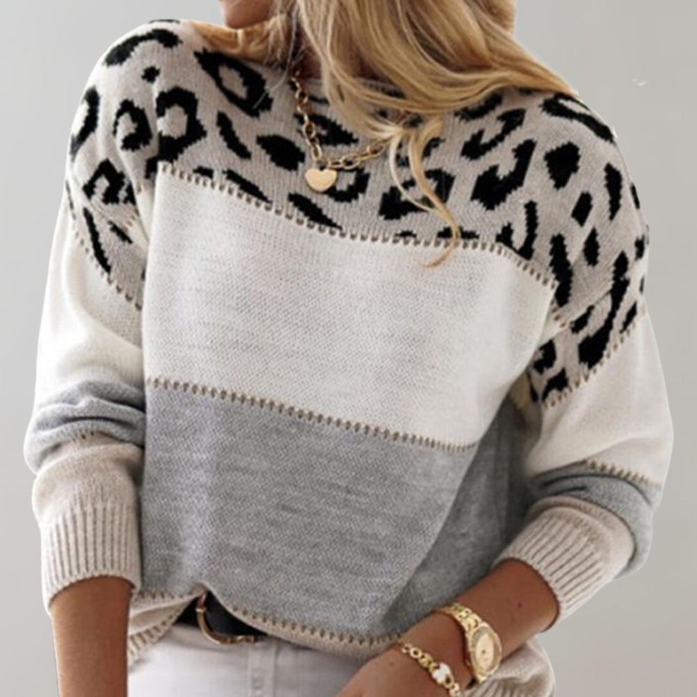 Laura | Lässiger Pullover mit Leoparden-Design