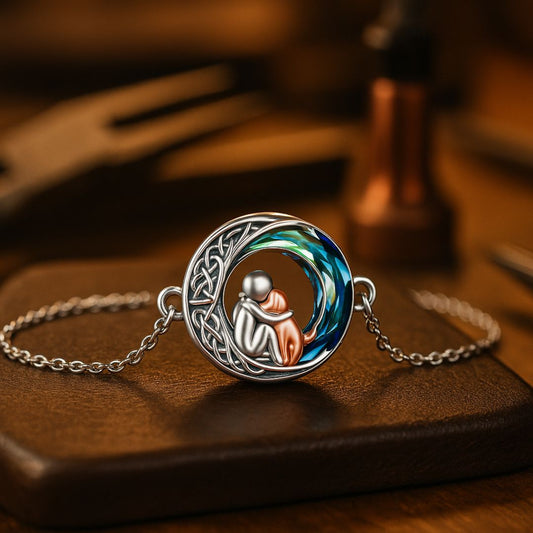 Verstellbares Charm-Armband für Hunde aus Sterlingsilber