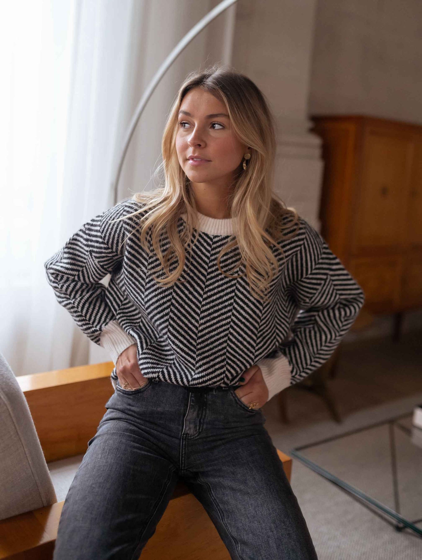 Lenya™ | Pullover mit gestricktem Muster