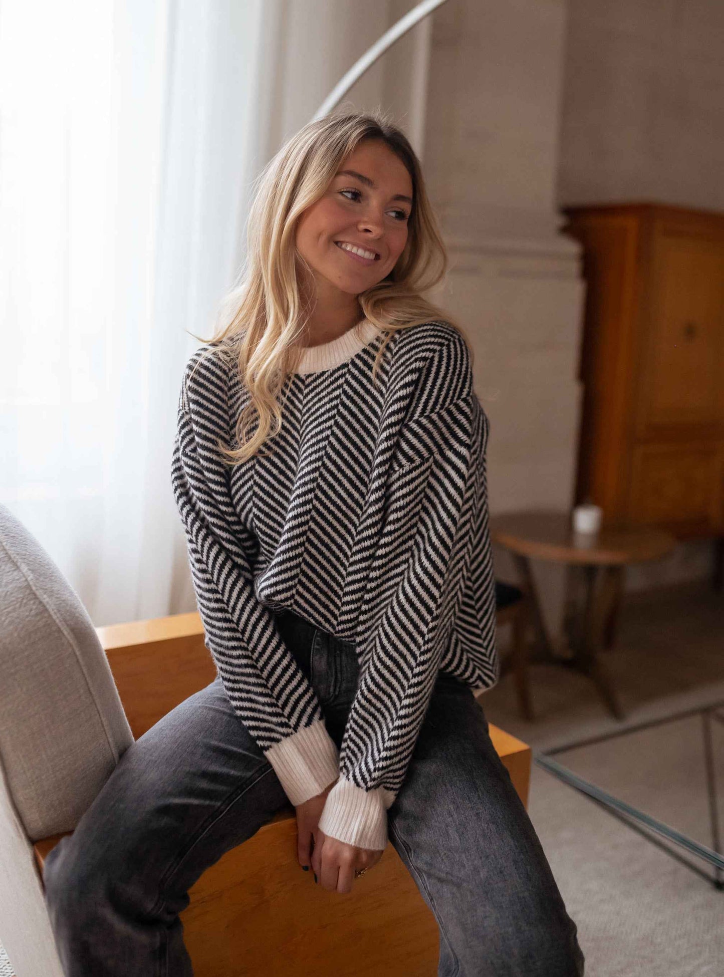 Lenya™ | Pullover mit gestricktem Muster