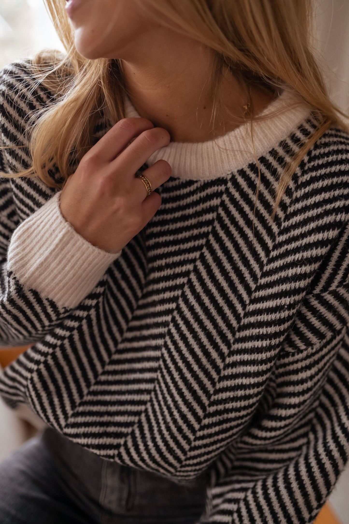 Lenya™ | Pullover mit gestricktem Muster