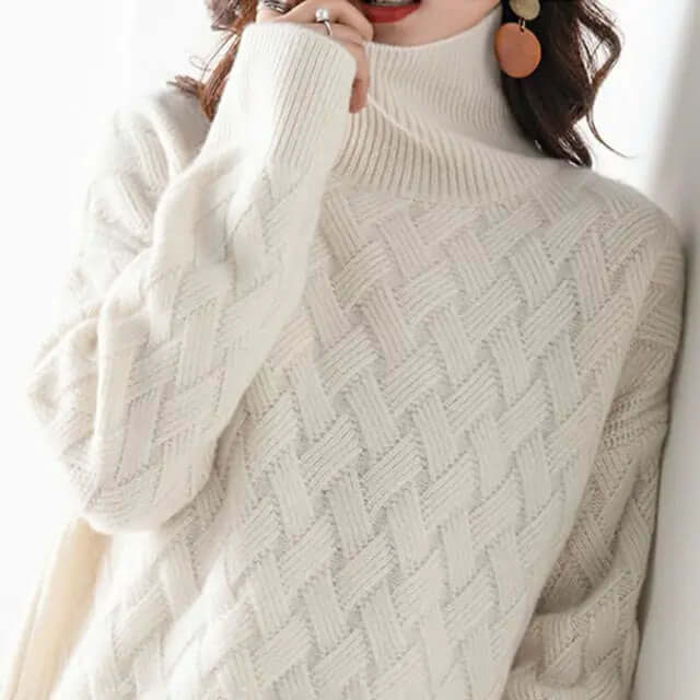 Eleganter, schicker kaschmirähnlicher Pullover