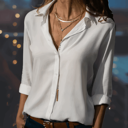 Elegante Chiffonbluse für Frauen - Rhea