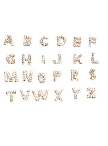 Initial Ohrring 1 Stück | Gold