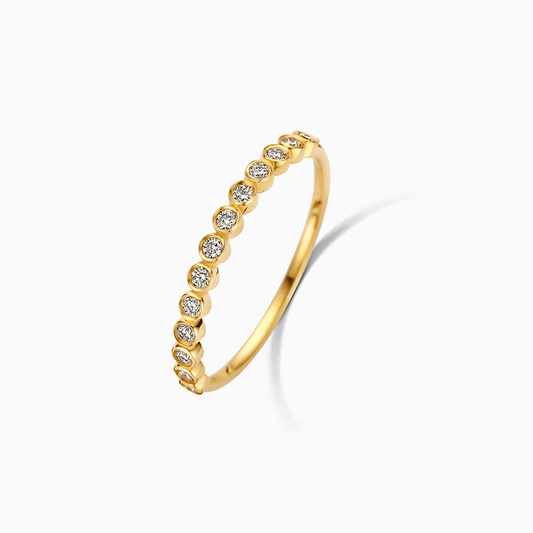 Diamant Blasenring | Gold