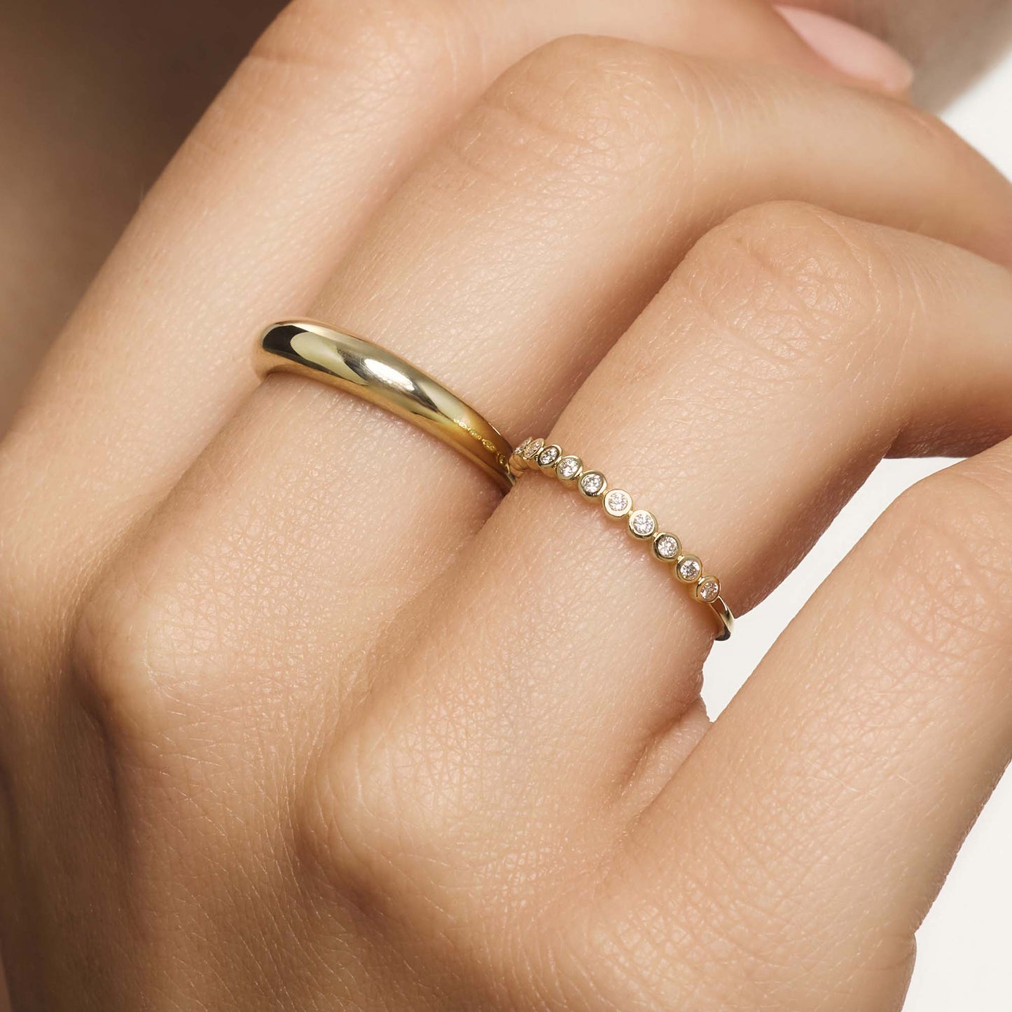 Diamant Blasenring | Gold