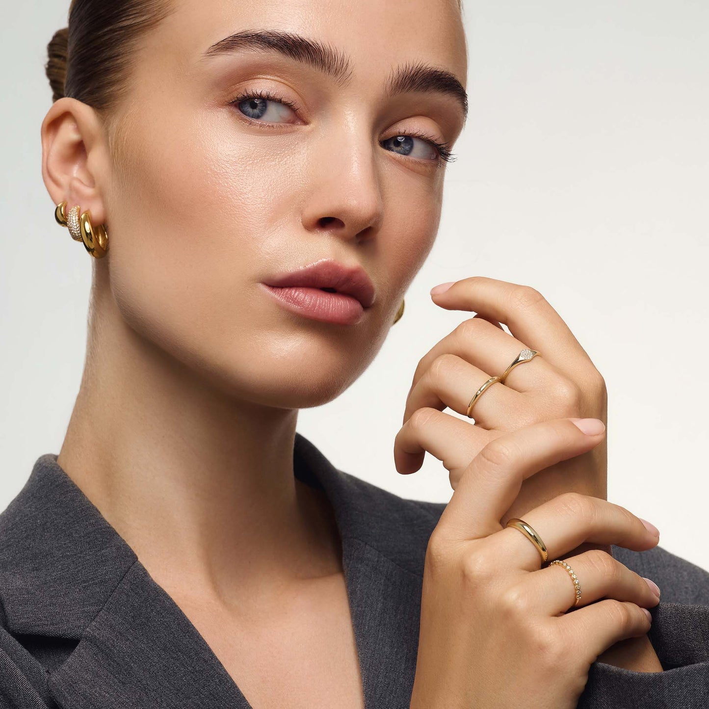 Diamant Blasenring | Gold