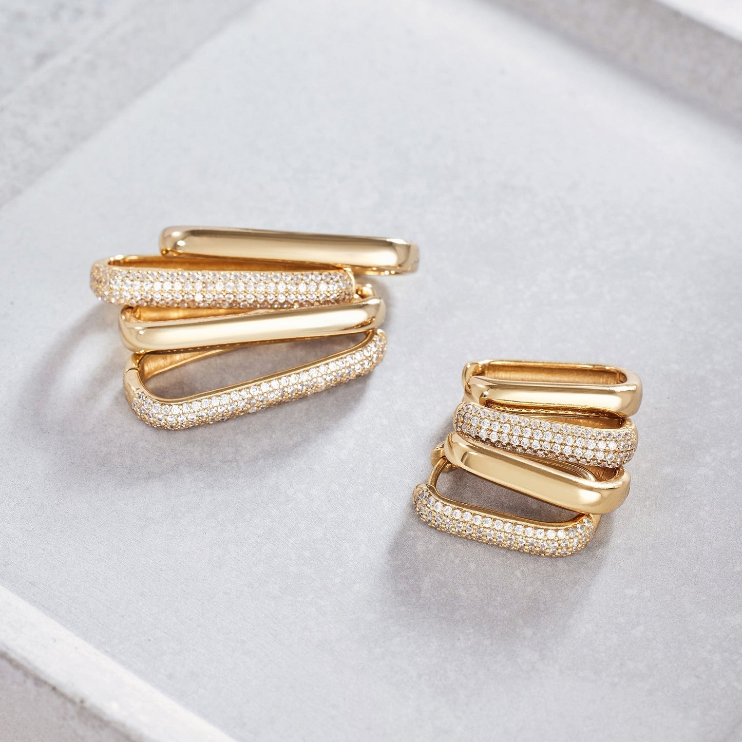 Icon Pavé Ohrringe | Gold