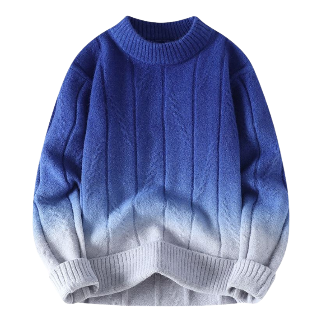 Gradient Dip-Dyed Strickpullover