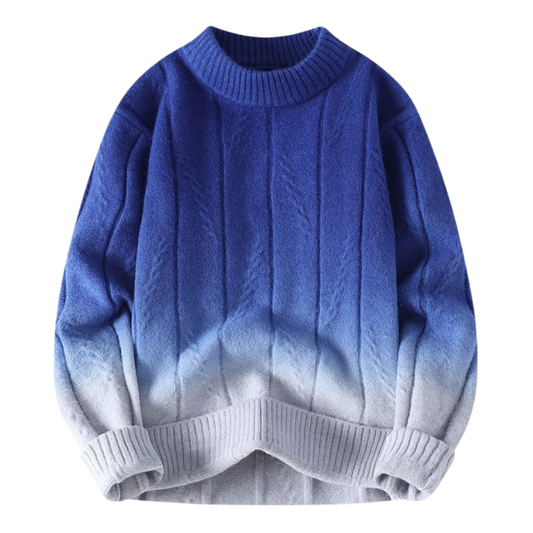 Gradient Dip-Dyed Strickpullover