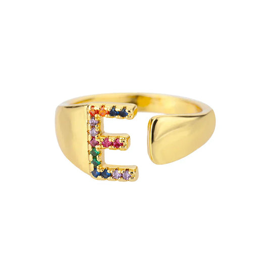 Ember - Gold Edelstahl Initialring