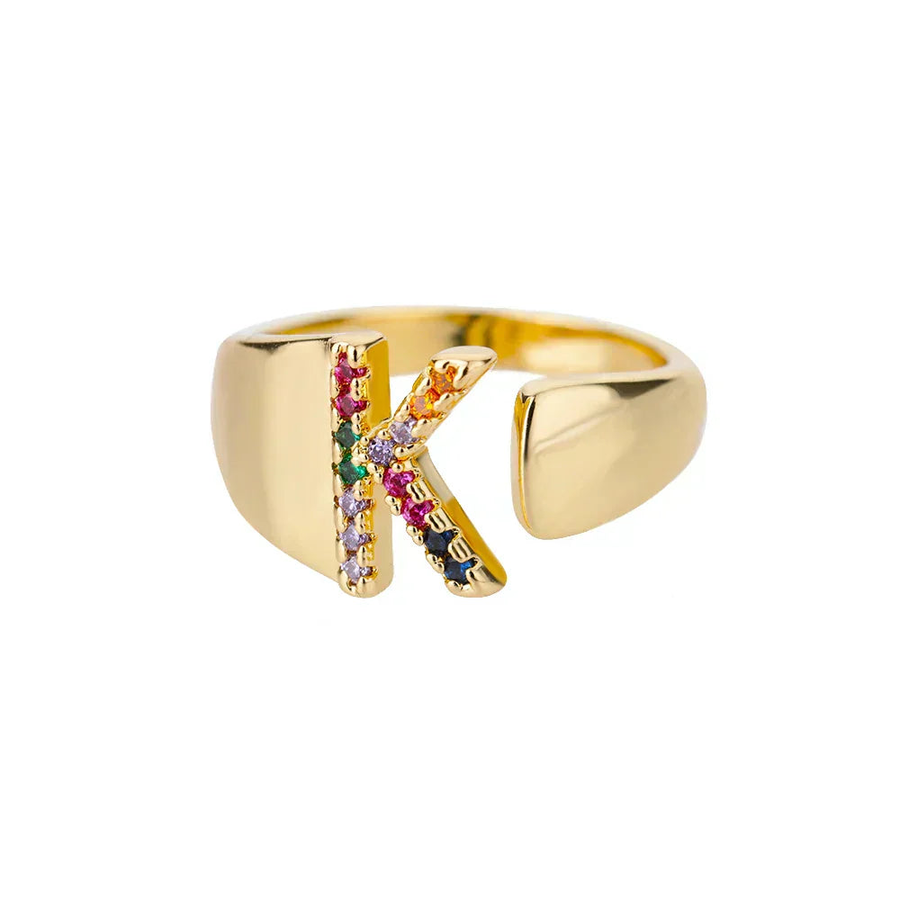 Kind - Gold Edelstahl Initialring