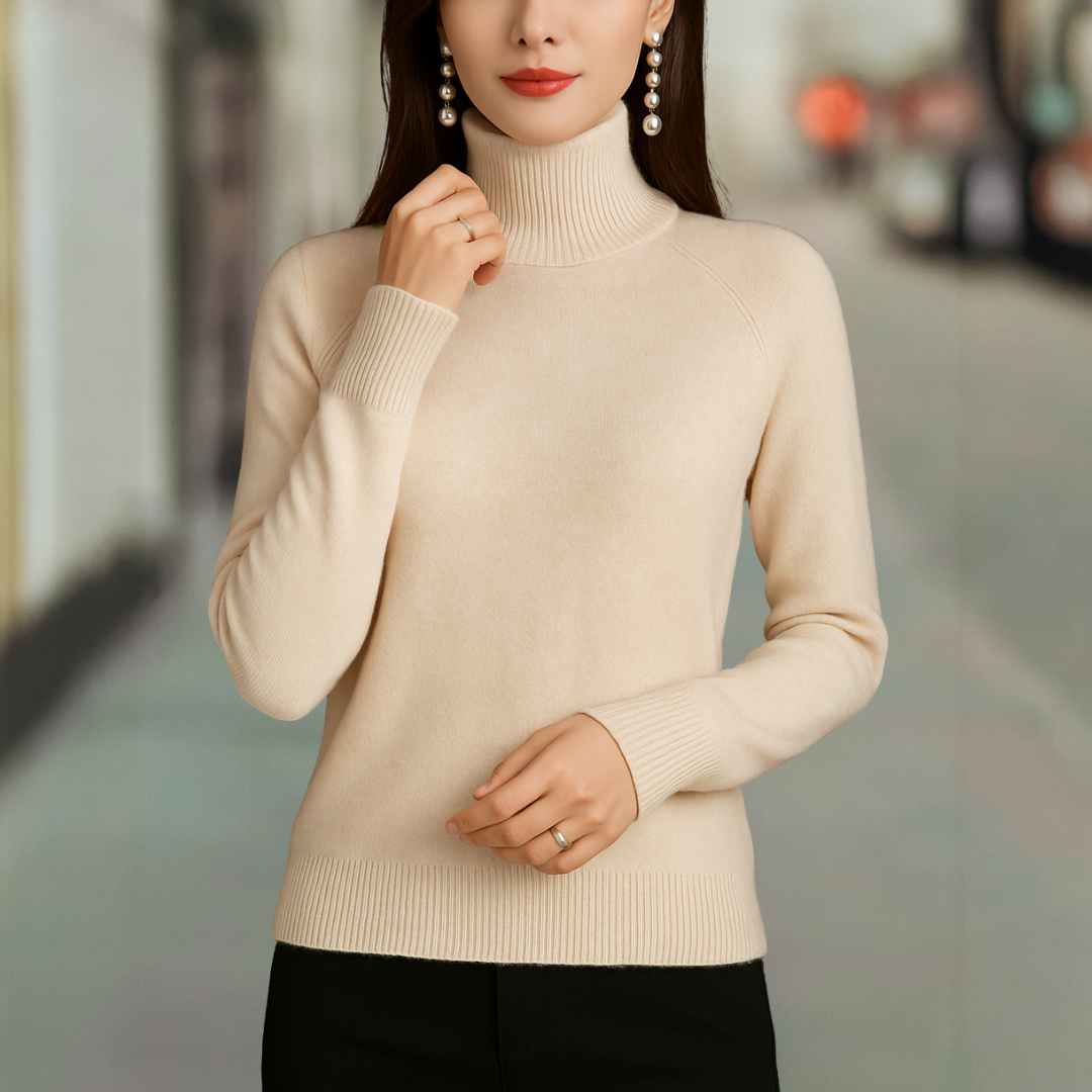 Heather Ultra Soft Classic Pullover Strick-Turtleneck-Pullover
