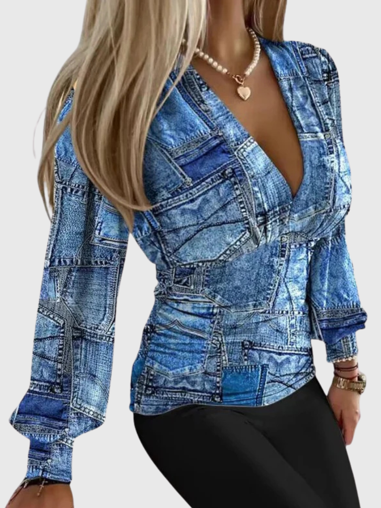 CELINE V-AUSSCHNITT BLUSE