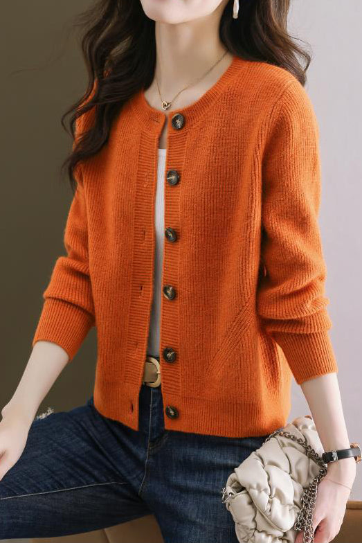 Einfarbiger kurzer Pullover