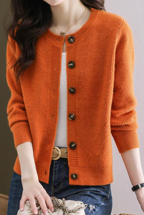 Einfarbiger kurzer Pullover