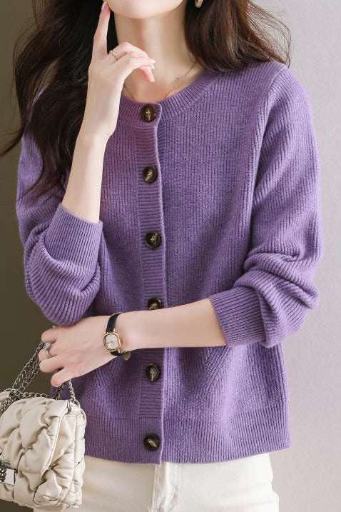 Einfarbiger kurzer Pullover