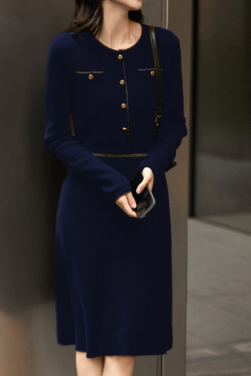 Elegantes Strickkleid