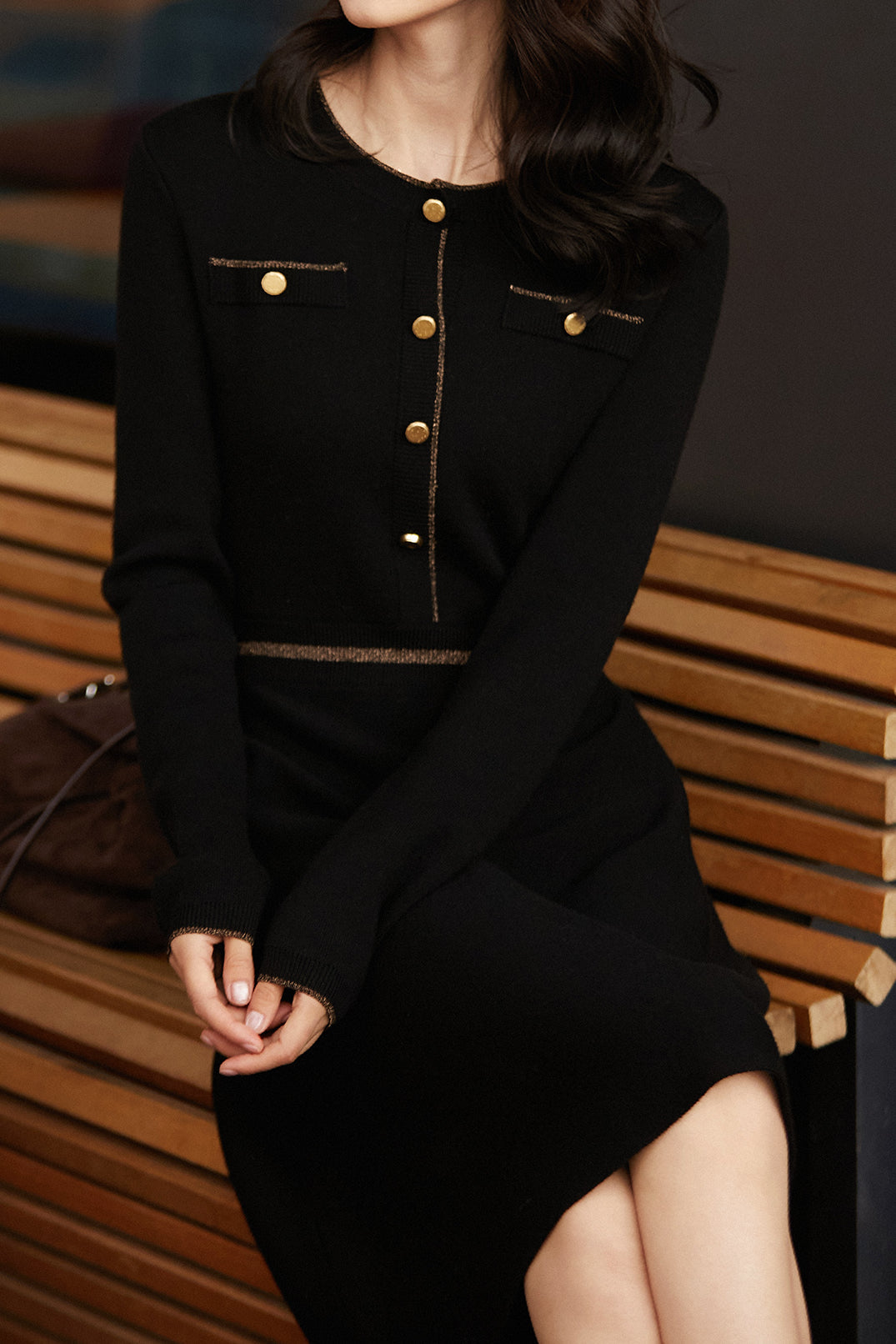 Elegantes Strickkleid