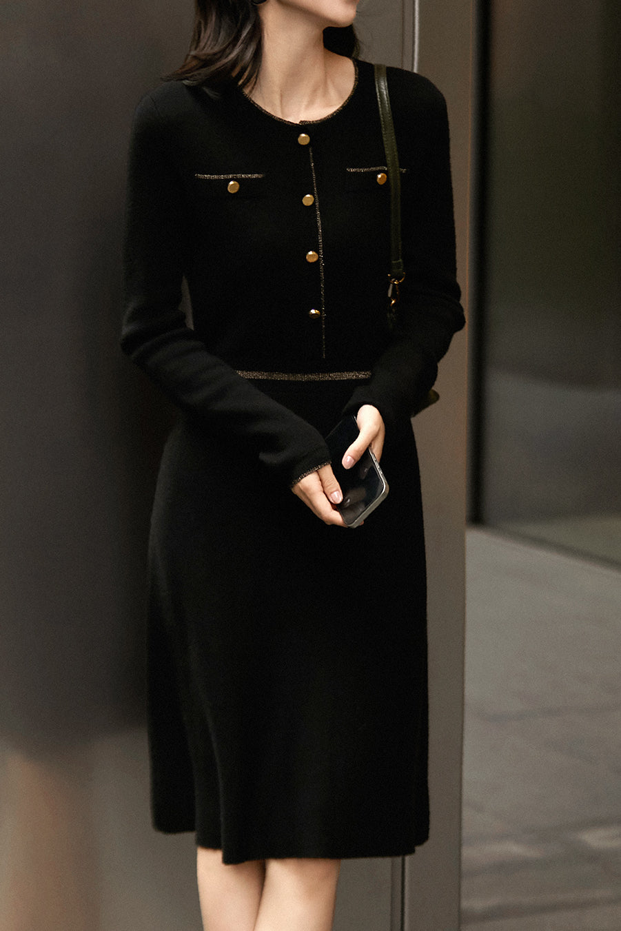 Elegantes Strickkleid