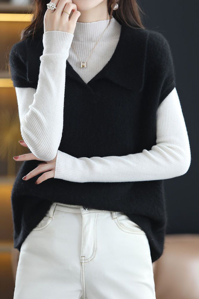 Lässige ärmellose Weste