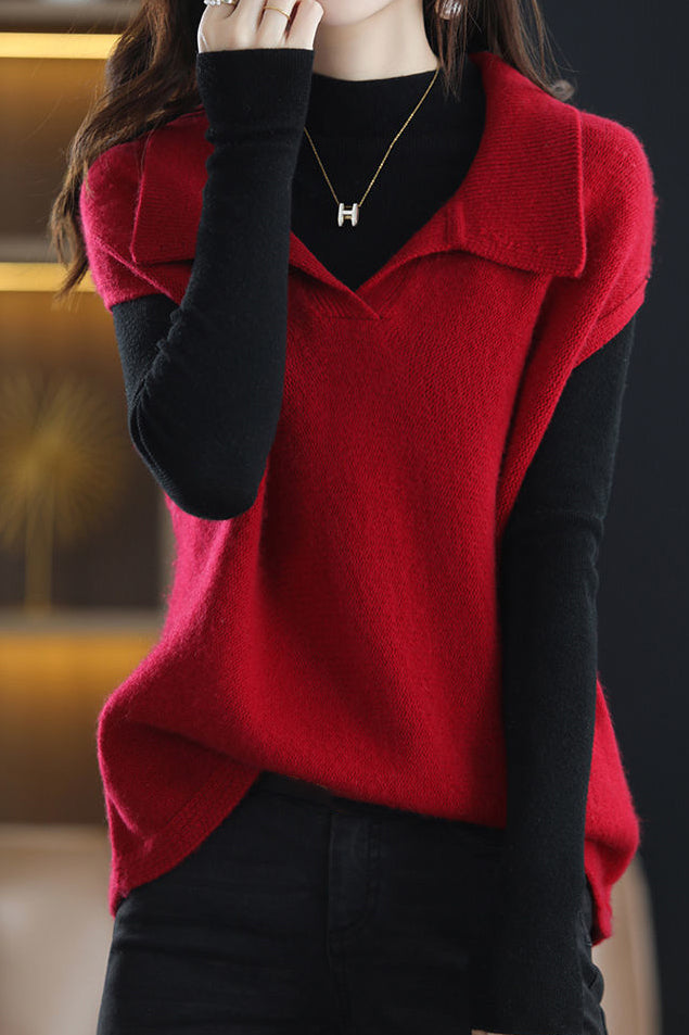 Lässige ärmellose Weste