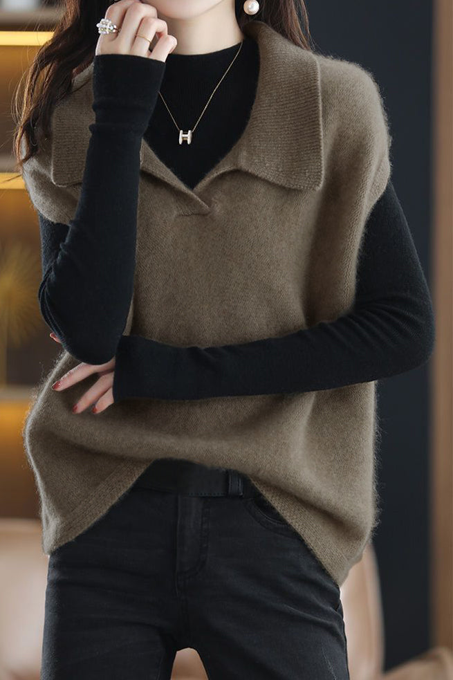 Lässige ärmellose Weste