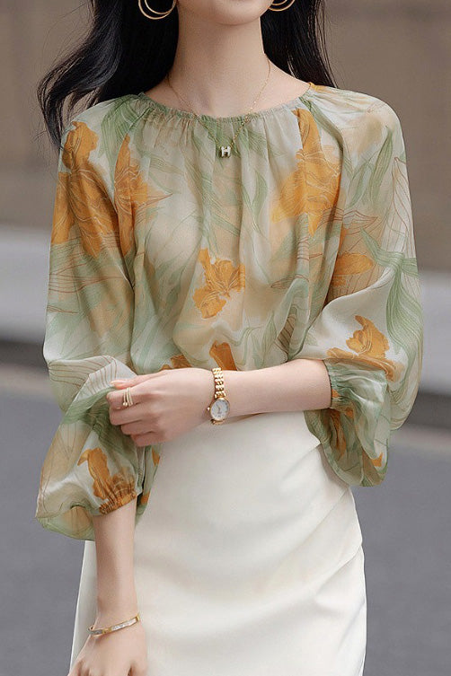 Modisches elegantes bedrucktes Hemd