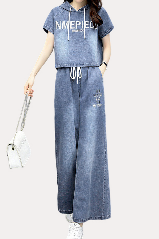 Lässiges, stilvolles Denim-Set