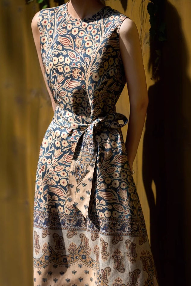 Vintage Temperament Gedrucktes Kleid