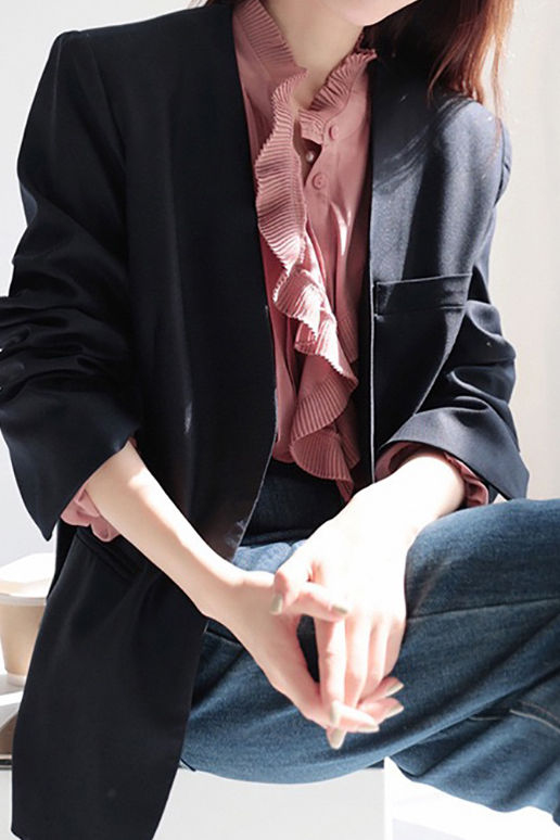 Mode Elegante Rüschenshirt für Damen