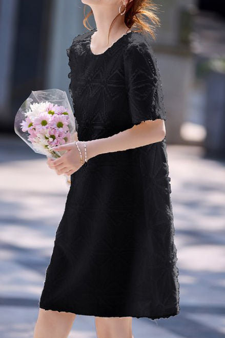 Elegantes weiches, geschorenes Texturkleid