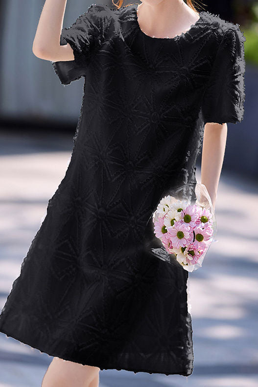 Elegantes weiches, geschorenes Texturkleid