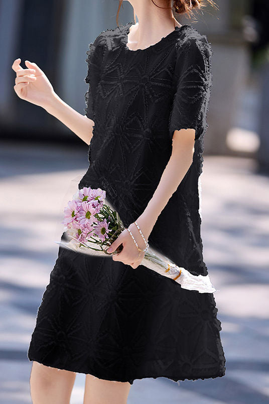 Elegantes weiches, geschorenes Texturkleid